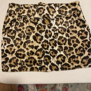 Coach leopard print mini skirt. Size 10, high waisted. Brand: coach